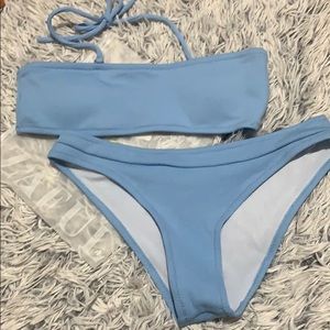 Zaful Day Sky Blue bikini set